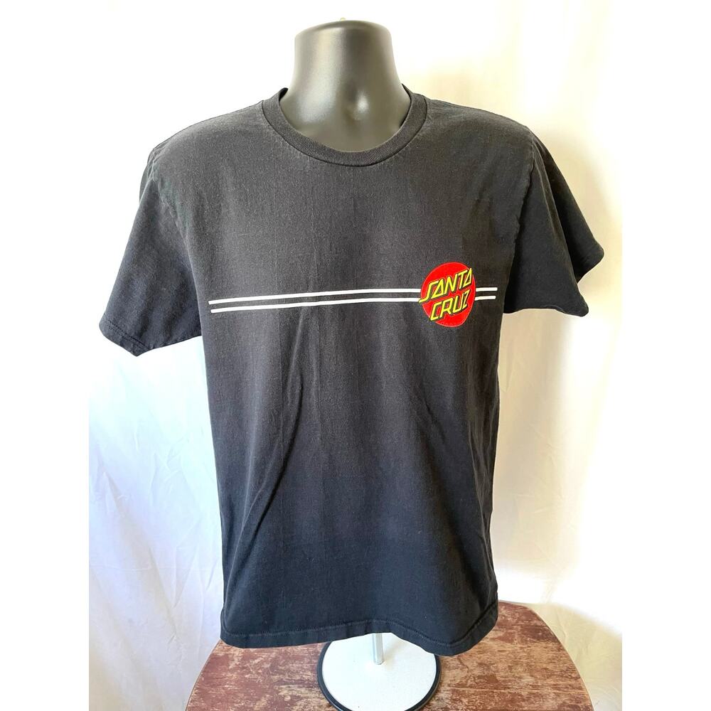 Santa Cruz Skateboards Logo Tee Black Size Medium